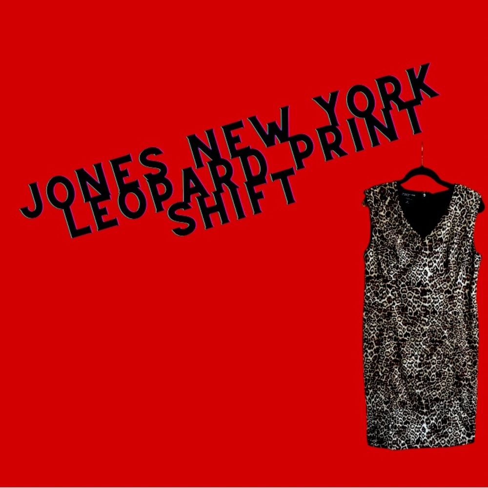 Jones New York Leopard Print Shift Size 10